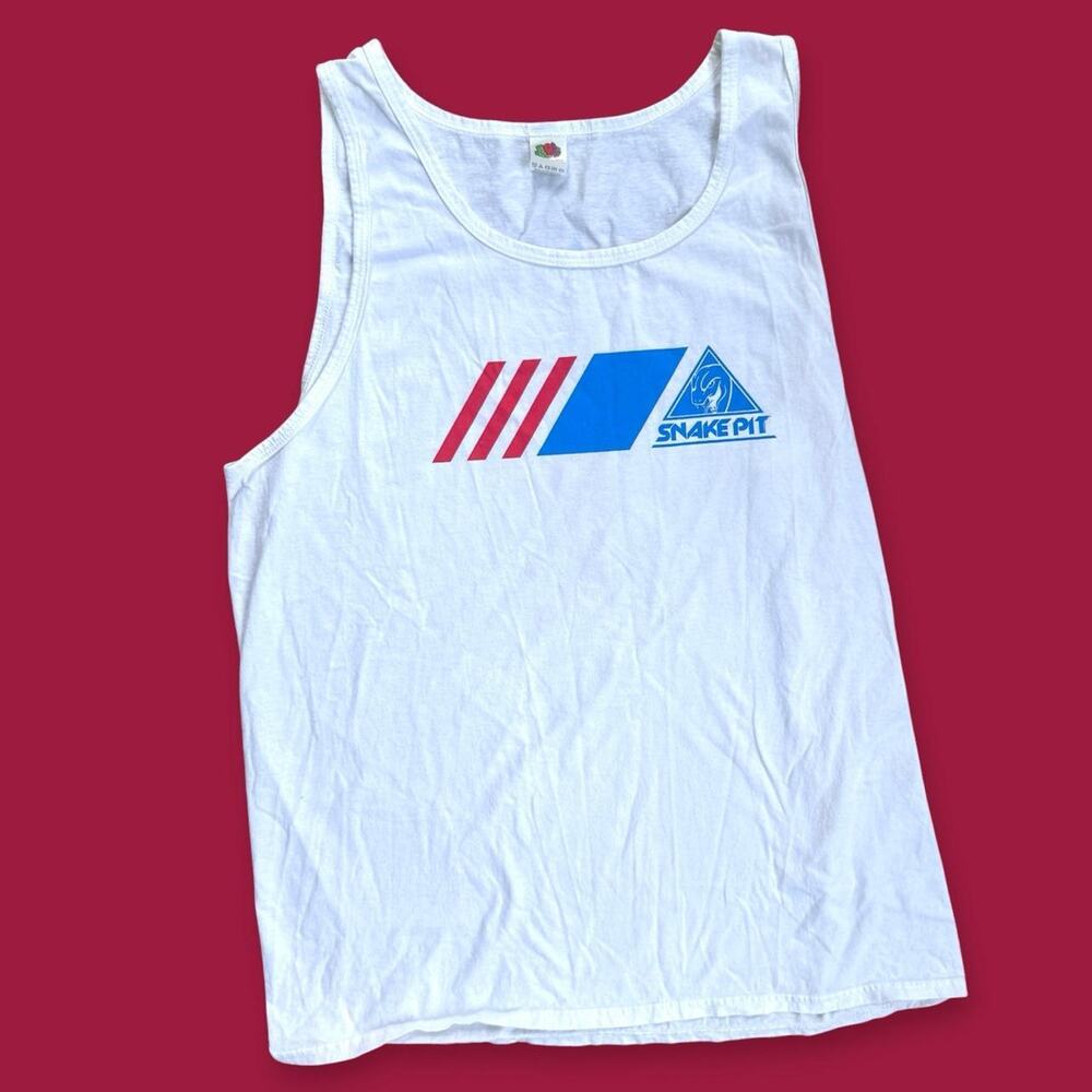 Coors Light White Cotton Snake Pit Tank NASCAR • Size Large • Adult Top